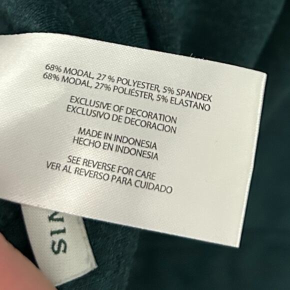 Orvis Women's Cozy Pullover Sweatshirt Small Green Crew Neck Round Hem NEW - Picture 7 of 8